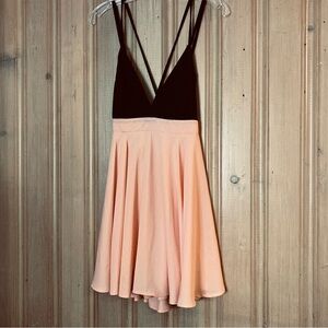 Vintage Y2K Nasty Gal mini skirt dress med made USA skater style